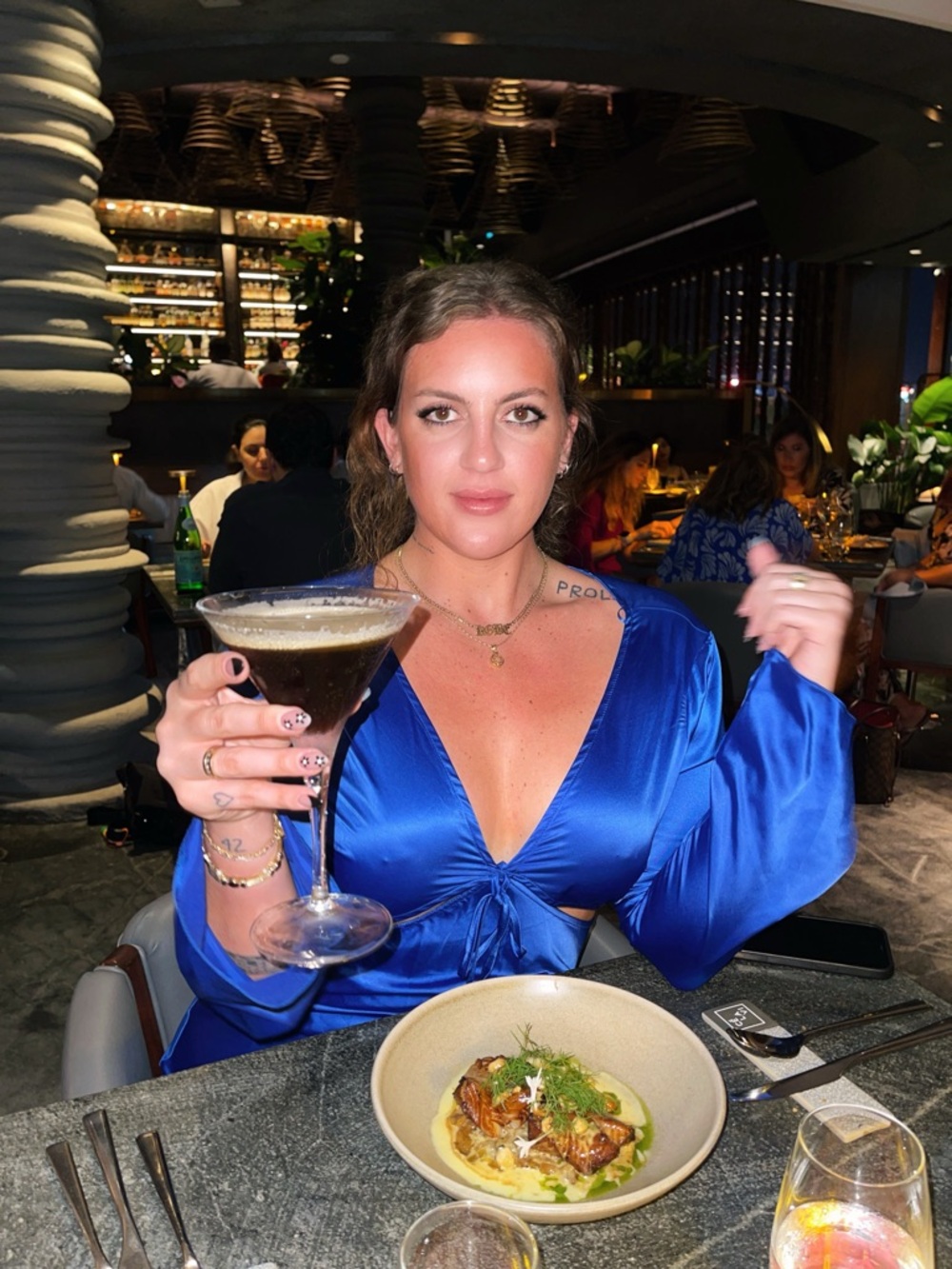 Gorgeous Satin Royal Blue Midi/Maxi Dress